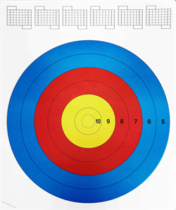 Мишень для стрельбы из лука 30-50 метров. 48см 2183 - фото 5954