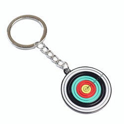 Брелок металлический, двусторонний "Мишень 1-10" 35мм ASPKCM110