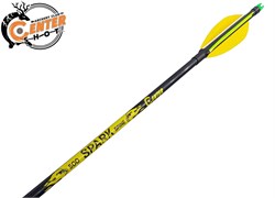Стрела лучная фибергласс Centershot Spark, натуральное оперение 4" CSTJ-C05001-Feathers