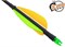 Стрела лучная фибергласс Centershot Spark, натуральное оперение 4" CSTJ-C05001-Feathers